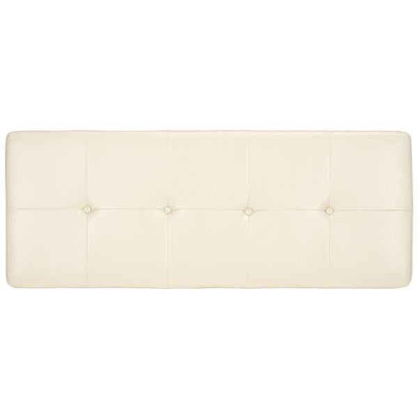 Safavieh Maiden Tufted Storage Bench - Stylish Seating & Practical Organization For Any Room Décor Flat Cream HUD8229K