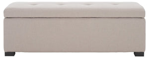 Safavieh Maiden Tufted Storage Bench - Stylish Seating & Practical Organization For Any Room Décor Taupe HUD8229L