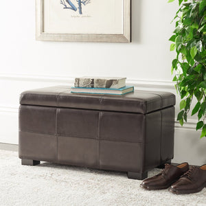 Safavieh Maiden Tufted Storage Bench - Chic Compact Seat With Hidden Storage For Entryways And Bedrooms HUD8230A