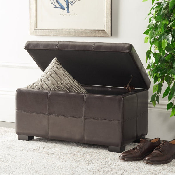 Safavieh Maiden Tufted Storage Bench - Chic Compact Seat With Hidden Storage For Entryways And Bedrooms HUD8230A
