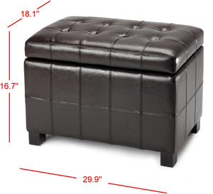 Safavieh Maiden Tufted Storage Bench - Chic Compact Seat With Hidden Storage For Entryways And Bedrooms HUD8230A
