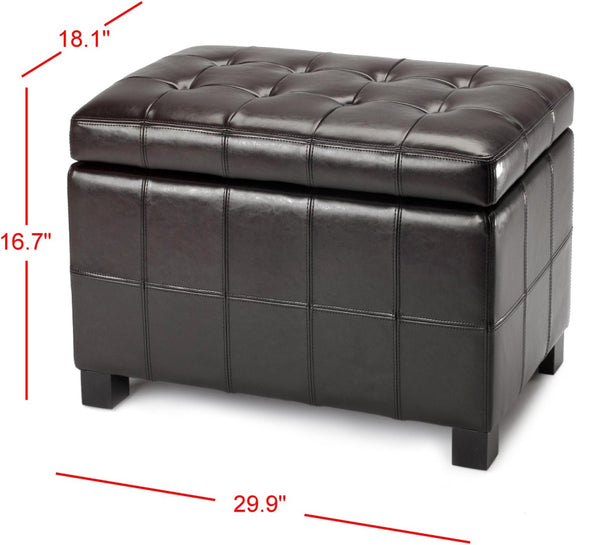 Safavieh Maiden Tufted Storage Bench - Chic Compact Seat With Hidden Storage For Entryways And Bedrooms HUD8230A
