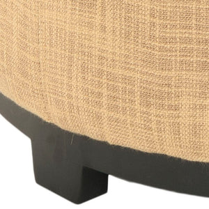 Safavieh Chelsea Round Tray Ottoman - Chic Multifunctional Piece For Stylish Storage And Elegant Entertaining Gold HUD8232E