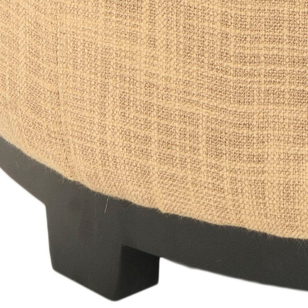 Safavieh Chelsea Round Tray Ottoman - Chic Multifunctional Piece For Stylish Storage And Elegant Entertaining Gold HUD8232E