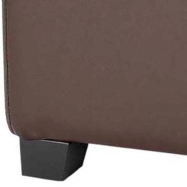 Safavieh Harrison Single Tray Ottoman - Elegant Storage Solution With Removable Serving Tray For Modern Spaces Brown HUD8233A
