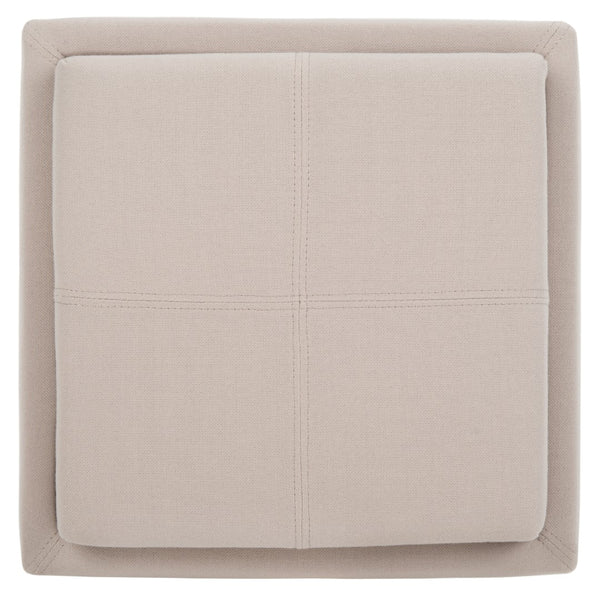 Safavieh Harrison Single Tray Ottoman Taupe HUD8233L