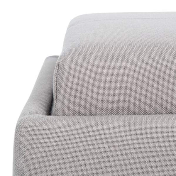 Safavieh Harrison Single Tray Ottoman - Elegant Storage Solution With Removable Serving Tray For Modern Spaces Seamist HUD8233M
