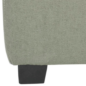 Safavieh Harrison Single Tray Ottoman - Elegant Storage Solution With Removable Serving Tray For Modern Spaces Seamist HUD8233M