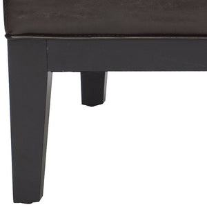 Safavieh Fulton Rectangle Cocktail Ottoman — Modern Pu Leather Centerpiece For Stylish Living Spaces & Functionality Brown HUD8236A