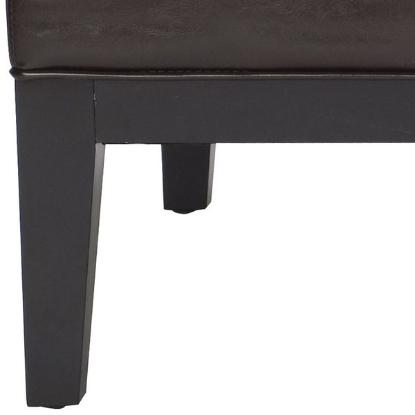 Safavieh Fulton Rectangle Cocktail Ottoman — Modern Pu Leather Centerpiece For Stylish Living Spaces & Functionality Brown HUD8236A