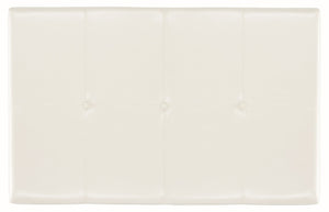 Safavieh Fulton Rectangle Cocktail Ottoman — Modern Pu Leather Centerpiece For Stylish Living Spaces & Functionality Flat Cream HUD8236C