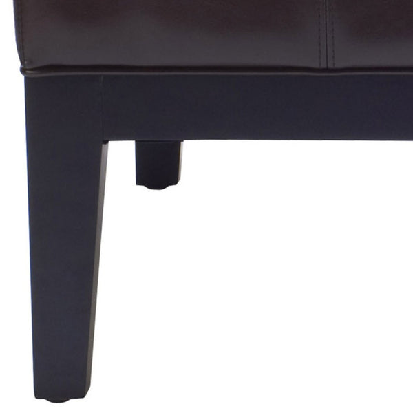 Safavieh Fulton Large Square Cocktail Ottoman - Stylish Leather Coffee Table & Versatile Seating Solution HUD8237A