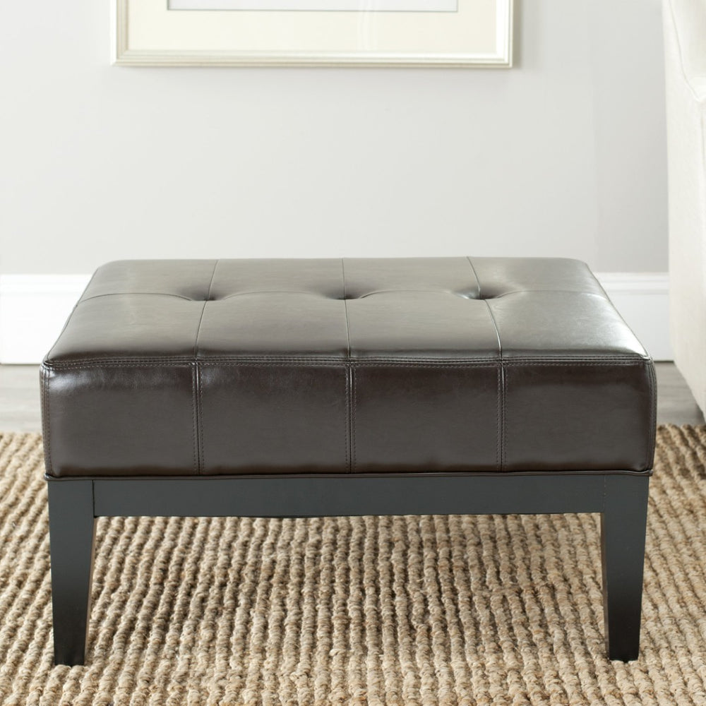 Safavieh Fulton Stylish Cocktail Ottoman - Versatile Multi-Use Storage Bench For Small Spaces & Urban Living Brown HUD8238A