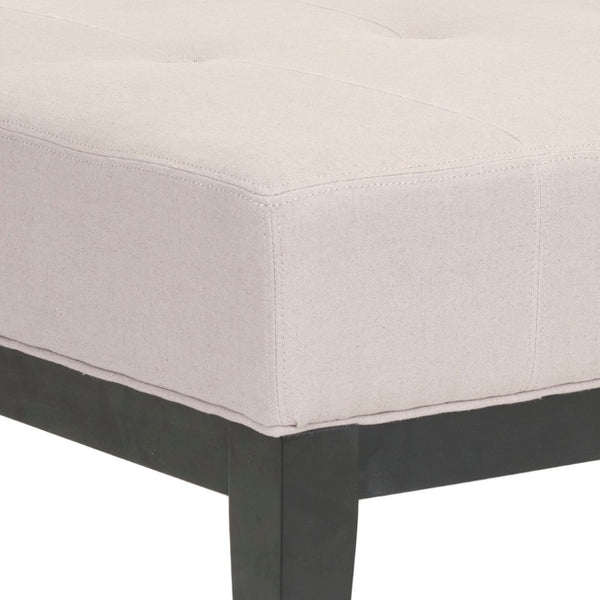 Safavieh Fulton Cocktail Ottoman - Urban Chic Storage Solution For Modern Living Spaces And Extra Seating Taupe/Black HUD8238E