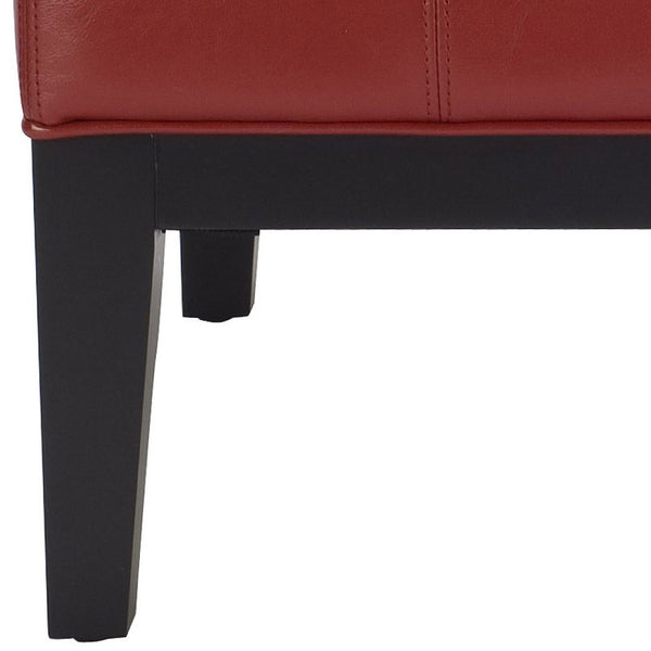 Safavieh Fulton Stylish Cocktail Ottoman - Versatile Multi-Use Storage Bench For Small Spaces & Urban Living Red HUD8238R