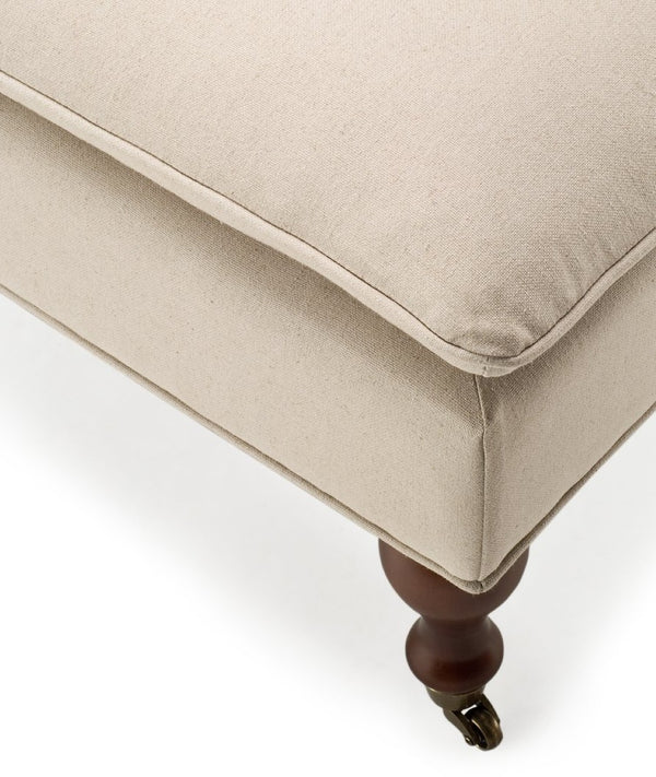 Safavieh Hampton Stylish Upholstered Bench With Plush Cushion And Casters For Versatile Home Decor Solutions Taupe HUD8239A