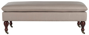 Safavieh Hampton Pillowtop Bench Taupe HUD8239A