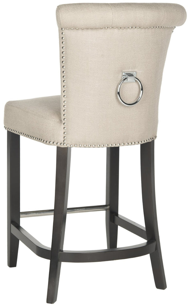 Safavieh Addo Ring Counter Stool - Stylish Comfort Meets Classic Craftsmanship For Modern Interiors Beige HUD8241B