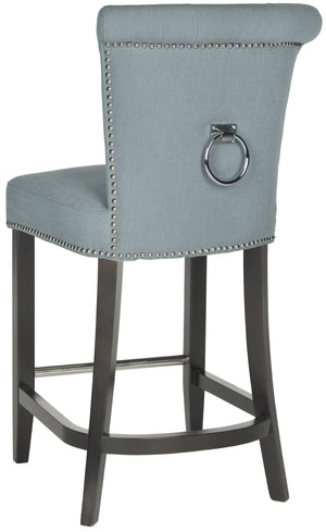 Safavieh Addo Ring Counter Stool - Stylish Comfort Meets Classic Craftsmanship For Modern Interiors Sky Blue HUD8241C