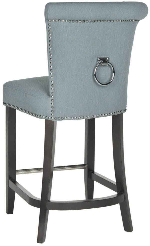 Safavieh Addo Ring Counter Stool - Stylish Comfort Meets Classic Craftsmanship For Modern Interiors Sky Blue HUD8241C