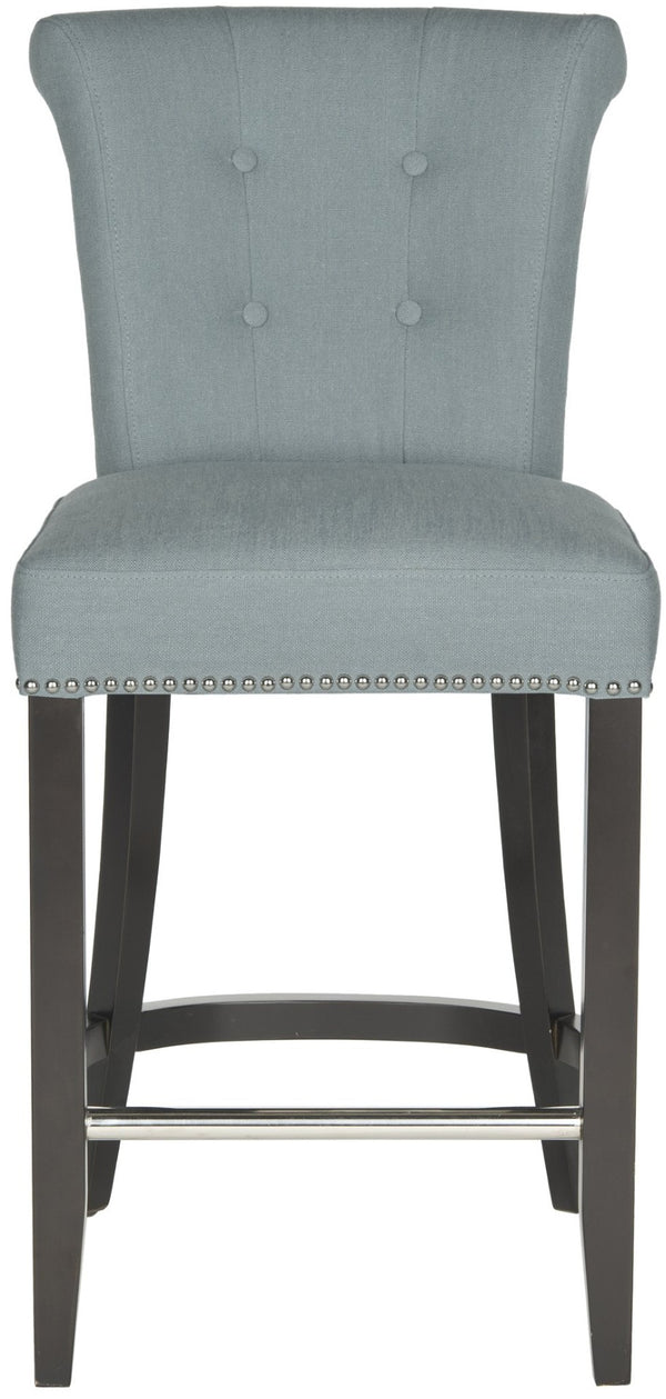 Safavieh Addo Ring Counter Stool - Stylish Comfort Meets Classic Craftsmanship For Modern Interiors Sky Blue HUD8241C