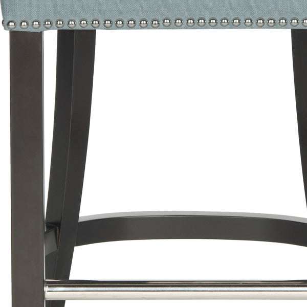 Safavieh Addo Ring Counter Stool - Stylish Comfort Meets Classic Craftsmanship For Modern Interiors Sky Blue HUD8241C