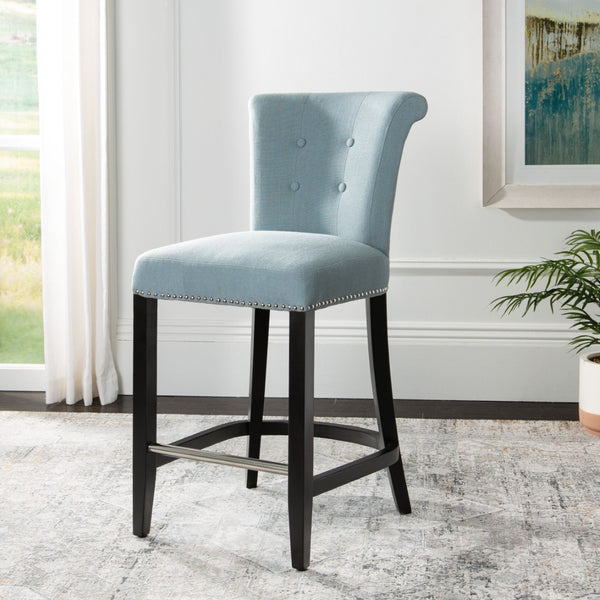Safavieh Addo Ring Counter Stool - Stylish Comfort Meets Classic Craftsmanship For Modern Interiors Sky Blue HUD8241C