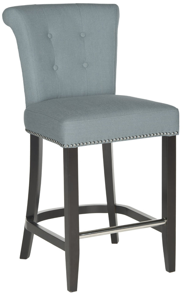 Safavieh Addo Ring Counter Stool - Stylish Comfort Meets Classic Craftsmanship For Modern Interiors Sky Blue HUD8241C