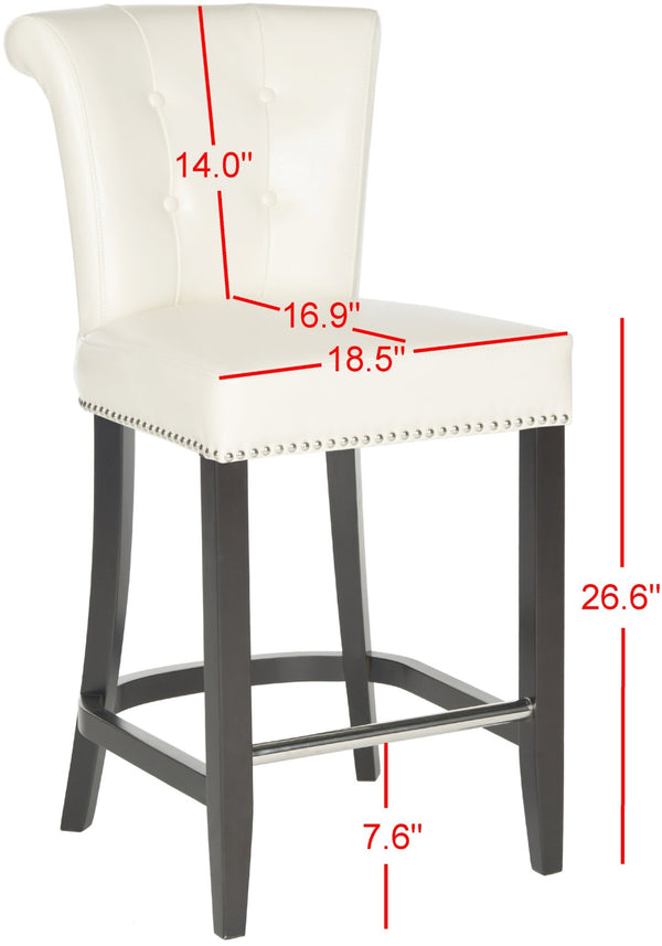 Safavieh Addo Ring Counter Stool - Stylish Comfort Meets Classic Craftsmanship For Modern Interiors Flat Cream HUD8241D