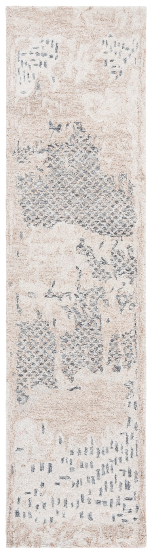 Safavieh Harvest Elegant Hand-tufted Area Rug - Luxurious Wool And Cotton Blend For Sophisticated Decor Beige ,Grey Wool & Cotton Hvt101b-6