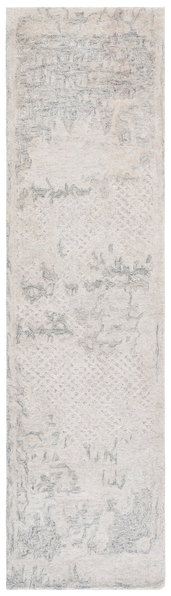 Safavieh Harvest Luxurious Hand-tufted Runner Rug - Plush Comfort, Durable Wool-cotton Blend For Stylish Spaces Silver ,Ivory Wool & Cotton Hvt101g-29