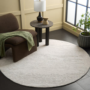 Safavieh Harvest Elegant Hand-tufted Area Rug - Luxurious Wool And Cotton Blend For Sophisticated Decor Silver ,Ivory Wool & Cotton Hvt101g-8