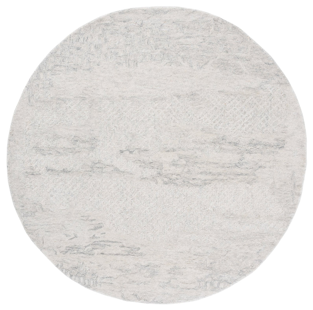Safavieh Harvest Luxurious Hand-tufted Runner Rug - Plush Comfort, Durable Wool-cotton Blend For Stylish Spaces Silver ,Ivory Wool & Cotton Hvt101g-6sq
