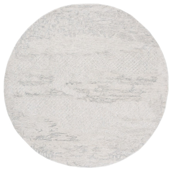 Safavieh Harvest Elegant Hand-tufted Area Rug - Luxurious Wool And Cotton Blend For Sophisticated Decor Silver ,Ivory Wool & Cotton Hvt101g-8