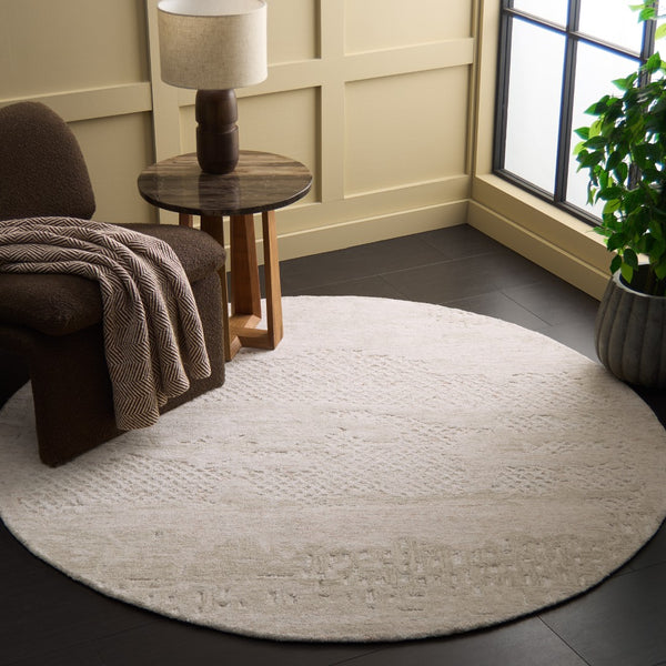 Safavieh Harvest Elegant Hand-tufted Area Rug - Luxurious Wool And Cotton Blend For Sophisticated Decor Rust ,Beige Wool & Cotton Hvt101p-9