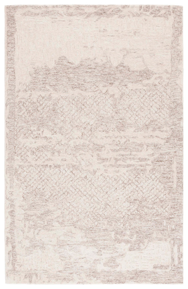 Safavieh Harvest Elegant Hand-tufted Area Rug - Luxurious Wool And Cotton Blend For Sophisticated Decor Brown ,Ivory Wool & Cotton Hvt101t-9