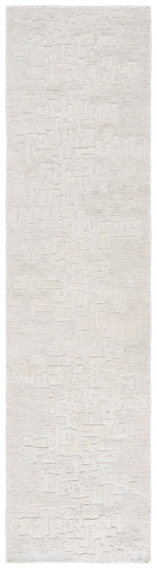 Safavieh Harvest Elegant Hand-tufted Runner Rug - Luxurious Wool-cotton Blend For Timeless Home Decor Style Silver ,Ivory Wool & Cotton Hvt102g-29