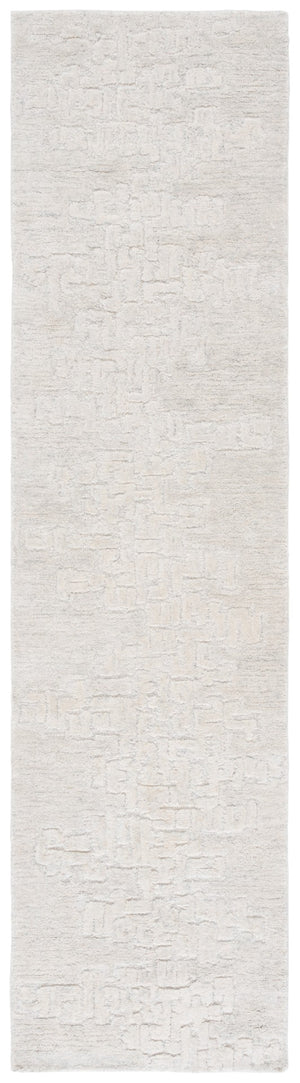 Safavieh Harvest Elegant Hand-tufted Area Rug In Luxurious Silver And Ivory For Timeless Home Decor Appeal Silver ,Ivory Wool & Cotton Hvt102g-4