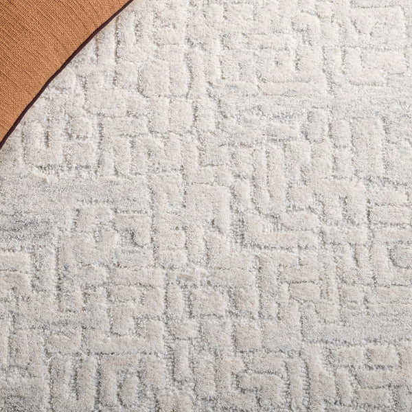 Safavieh Harvest Elegant Hand-tufted Runner Rug - Luxurious Wool-cotton Blend For Timeless Home Decor Style Silver ,Ivory Wool & Cotton Hvt102g-5