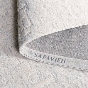 Safavieh Harvest Elegant Hand-tufted Runner Rug - Luxurious Wool-cotton Blend For Timeless Home Decor Style Silver ,Ivory Wool & Cotton Hvt102g-5