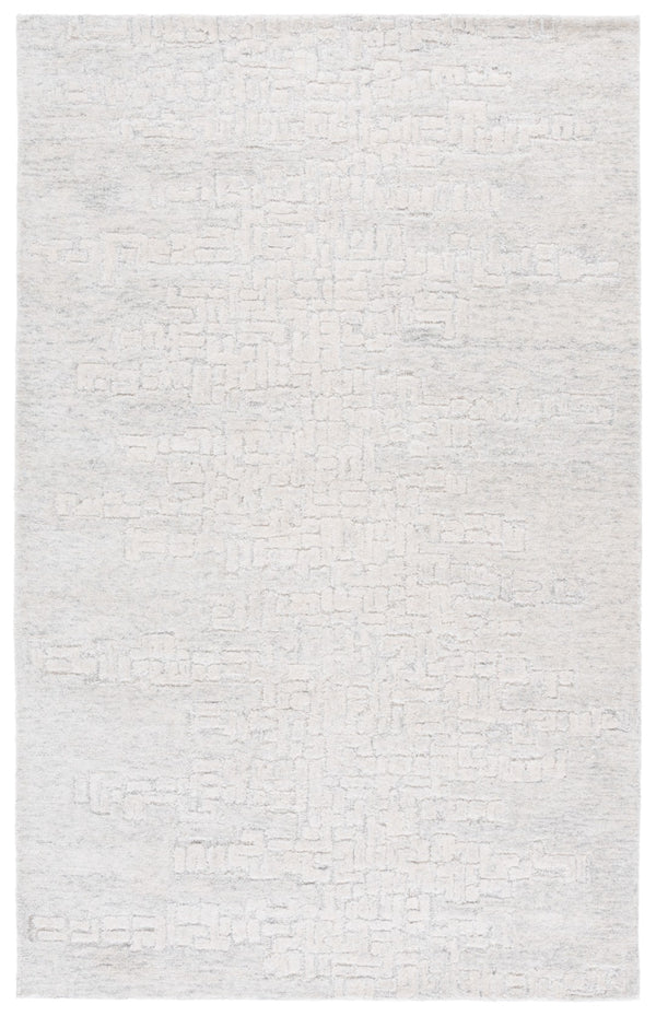 Safavieh Harvest Elegant Hand-tufted Area Rug In Luxurious Silver And Ivory For Timeless Home Decor Appeal Silver ,Ivory Wool & Cotton Hvt102g-4