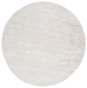 Safavieh Harvest Elegant Hand-tufted Area Rug In Luxurious Silver And Ivory For Timeless Home Decor Appeal Silver ,Ivory Wool & Cotton Hvt102g-4