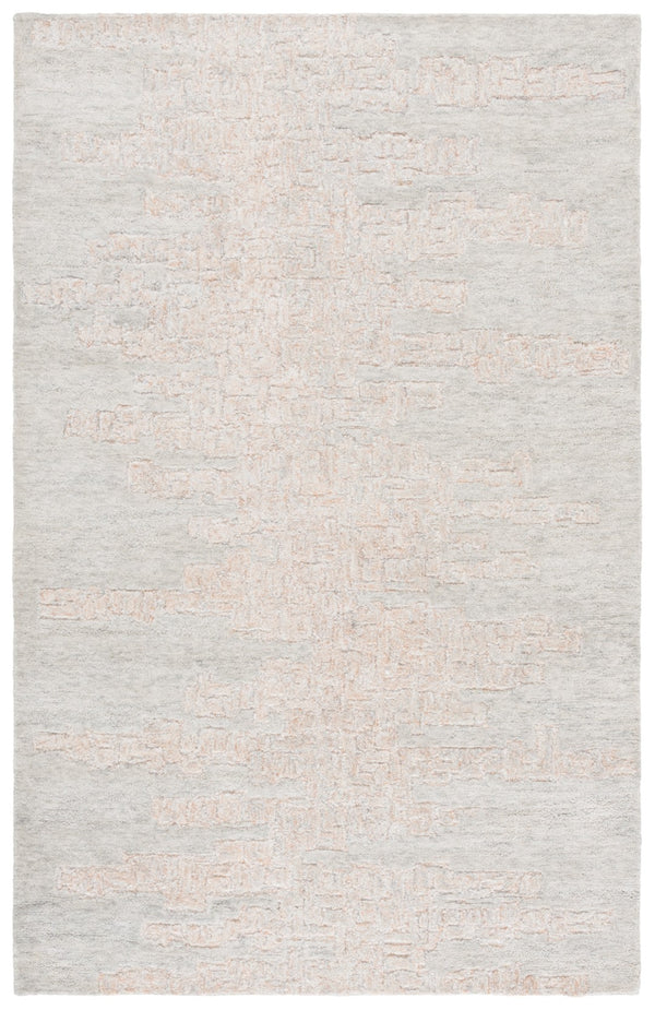 Safavieh Harvest Elegant Hand-tufted Area Rug In Luxurious Silver And Ivory For Timeless Home Decor Appeal Rust ,Grey Wool & Cotton Hvt102p-9