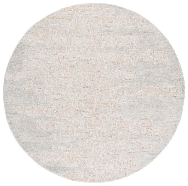 Safavieh Harvest Elegant Hand-tufted Area Rug In Luxurious Silver And Ivory For Timeless Home Decor Appeal Rust ,Grey Wool & Cotton Hvt102p-9