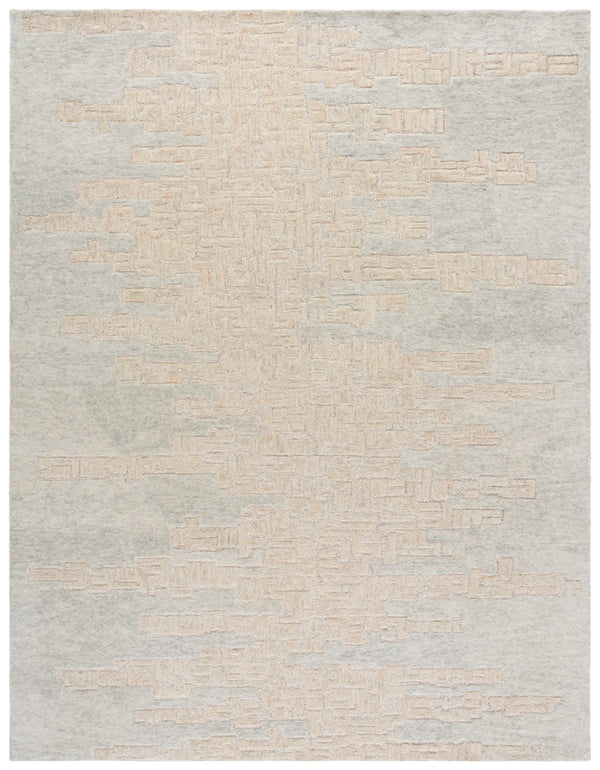 Safavieh Harvest Elegant Hand-tufted Area Rug In Luxurious Silver And Ivory For Timeless Home Decor Appeal Rust ,Grey Wool & Cotton Hvt102p-9