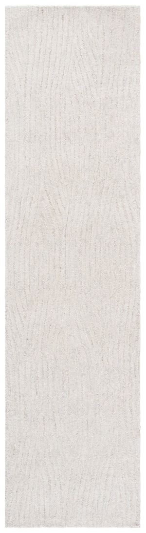 Safavieh Harvest Hand-tufted Area Rug - Luxurious Wool And Cotton Blend For Modern Living Spaces Silver ,Ivory Wool & Cotton Hvt103g-8