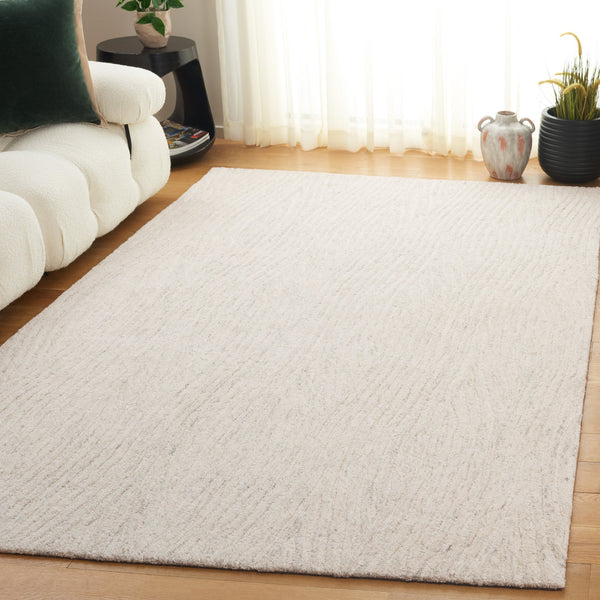 Safavieh Harvest Hand-tufted Wool & Cotton Runner Rug - Elevate Your Space With Elegant Textures And Comfort Silver ,Ivory Wool & Cotton Hvt103g-5