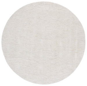 Safavieh Harvest Hand-tufted Area Rug - Luxurious Wool And Cotton Blend For Modern Living Spaces Silver ,Ivory Wool & Cotton Hvt103g-8