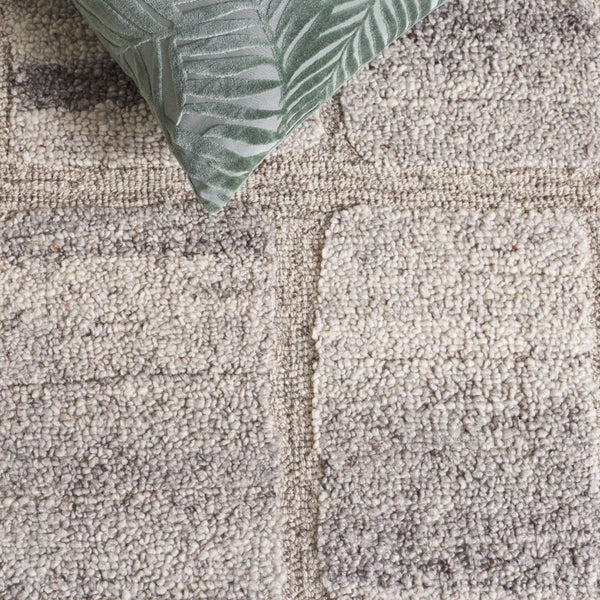 Safavieh Harvest 104e Taupe Grey Taupe ,Grey Wool & Cotton Hvt104e-8