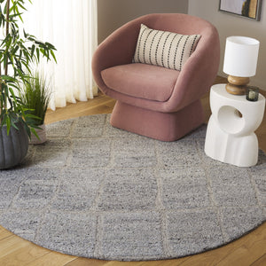 Safavieh Harvest Elegant Hand-tufted Wool & Cotton Runner Rug With Geometric Motifs For Stylish Spaces Taupe ,Grey Wool & Cotton Hvt104e-6r